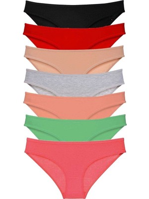 Die Grup 7 Adet Süper Eko Set Likralı Kadın Slip Külot Set 4