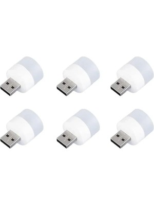 Die Grup Mini LED Lambalar - 6 Parça Taşınabilir Gece Lambası