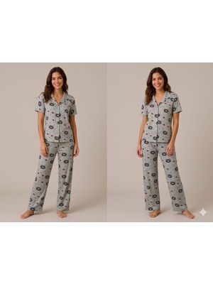 Şakayık Kadın 2li Pijama  Takımı