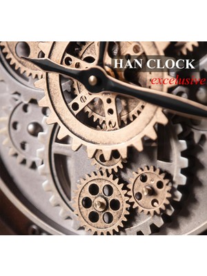 Han Clock Growe Metal Çarklı Duvar Saati