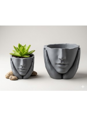 Hibra Print Modern Saksı