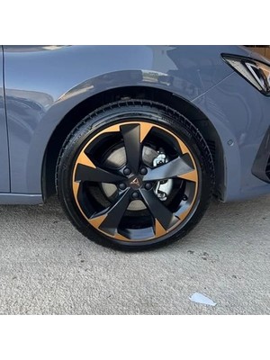 Die Grup Kolay Uygulama ile Metalik Mat Bakır Jant Kaplama Sticker Seti