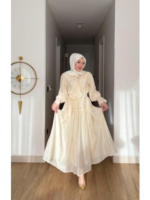 Esra Butik Yeni Sezon Yazlık Tensel Tesettür Elbise – Zarif ve Astarlı Model