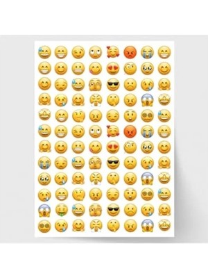 Die Grup Karışık Emoji Sticker Seti, 1920 Adet ile Eğlenceli Tasarım