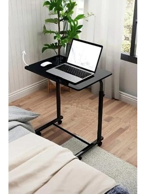 Die Grup Eğim Yüksekliği Ayarlanabilir Tekerlekli Laptop Masası