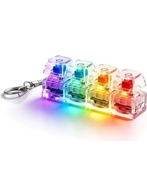 Die Grup Rgb Mekanik Tuş Takımı - 4 Tuş Mavi Switch Anahtarlık