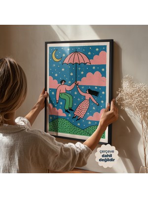 Persona Istanbul Artificial Collection "rüya Yolcuları" - Masalsı Illüstrasyon (Çerçevesiz)