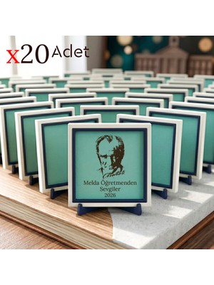 Miawiki Yıl Sonu Vedası Için Asil Bir Hatıra 20’li Set; Atatürk Temalı ve Kişiselleştirilebilir 10X10 cm