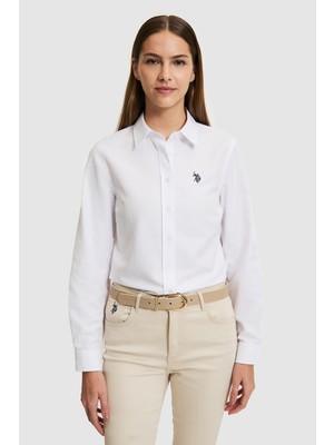 U.s. Polo Assn. Kadın Beyaz Gömlek Basic 50324791-VR013