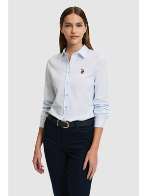 U.s. Polo Assn. Kadın Açık Mavi Gömlek Basic 50320211-VR003