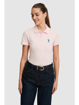 U.S. Polo Assn. Kadın Açık Polo Yaka Basic Tişört 50321798-VR078