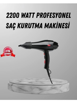 Urfakent 2200W Fön Makinesi – Profesyonel Ac Motor, Soğuk ve Sıcak Üfleme