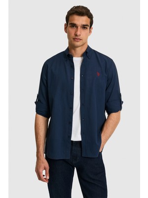 U.s. Polo Assn. Erkek Lacivert Gömlek Basic 50324660-VR033
