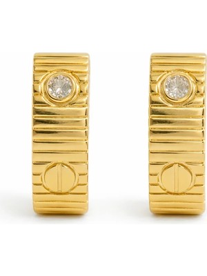 Felix Accessories Regal Stone Küpe Gold