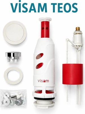 Visam Teos Basmalı Rezervuar İç Takımı 614-001 Sessiz Dolumlu Alt Bağlantılı