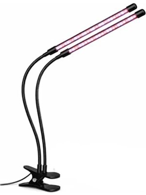 Die Grup 2 Kollu LED Bitki Yetiştirme Lambası - USB Bağlantılı ve Zamanlayıcı