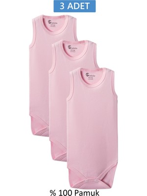 Die Grup Pembe Askılı Body Zıbın 2-7 Yaş Çocuklar Için (3 Adet) Alttan Çıtçıtlı Özel Gereksinimli