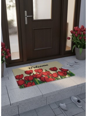 Başak Ev Tekstili Hijyenik Kıvırcık Paspas 40X60 cm - Islaklık Emici Kapı Önü Paspası