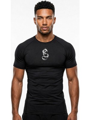 Gymhard Dragon Strike Mono Compression T-Shirt