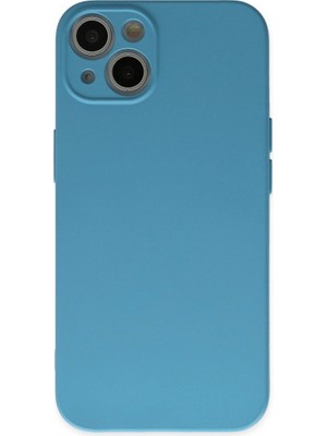 My Best Store Apple Iphone 13 Mini Kılıf Nano Içi Kadife Silikon - Mavi