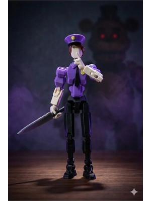 Modellio3D Mini Music Man (Multipart) – 20 cm Hareketli Fnaf Koleksiyon Figürü