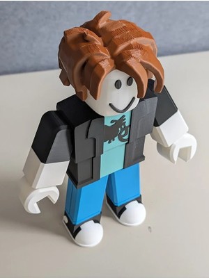 Modellio3D Roblox Bacon Hair Figür – 20 cm Dekoratif Figür