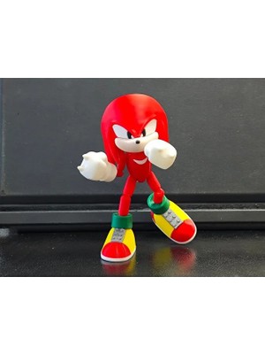 Modellio3D Knuckles Articulated Figür 12.5 cm – Eklemli 3D Baskı Figür (Boyasız