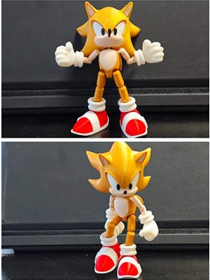 Modellio3D Super Sonic Figür 15 cm (Pozlanabilir)