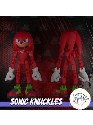 Modellio3D Knuckles The Echidna Figürü