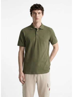Discovery Expedition Haki Pamuk Karışımlı Polo T-Shirt D6SM-TST3801