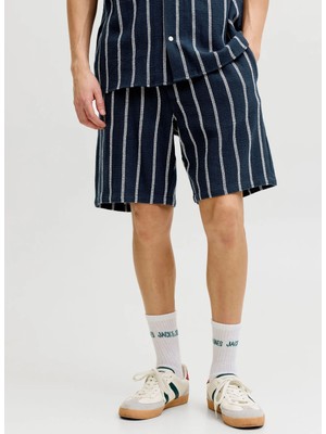 Jack & Jones Lacivert Erkek Chino Şort 12274413 Jpstjaıden Coba Jog Shorts