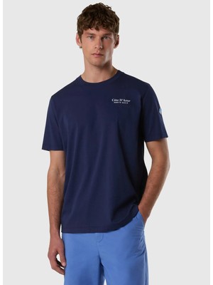 North Sails Lacivert Erkek Regular Fit Baskılı T-Shirt NS0000693162