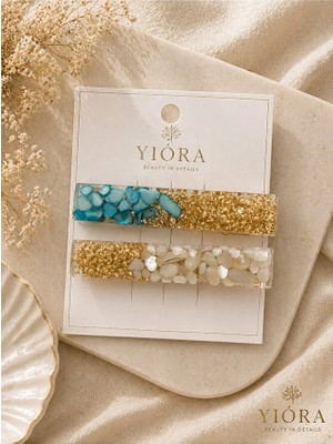 Yiora Premium Seri Ithal 2 Li Yan Toka Gold Yaldızlı