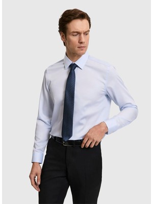 Cacharel Mavi Erkek Slim Fit Gömlek Ponax