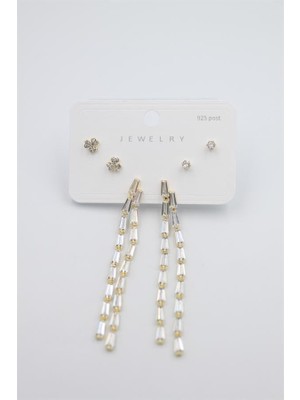Ata Store Çoklu Set Küpe - Altın