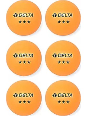 Delta 6'lı Masa Tenisi Topu Turuncu