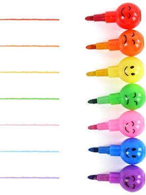 Hereveoyuncak 4'lü Emojili Yumurtlayan Boya Kalemi Setii