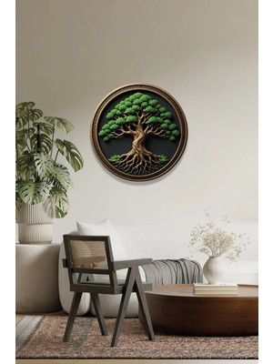 Vitraum Bonsai Ağacı Modern Metal Tablo