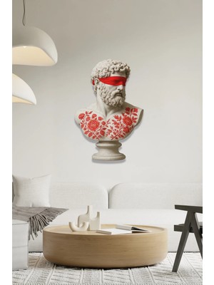 Vitraum Modern Sanat Heykel Figurlu Çiçek Dovmeli Metal Tablo