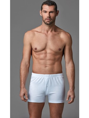 Dagi Erkek Boxer Beyaz 2XL Pamuklu Konforlu Tasarım ile Rahat Kullanım E011000170