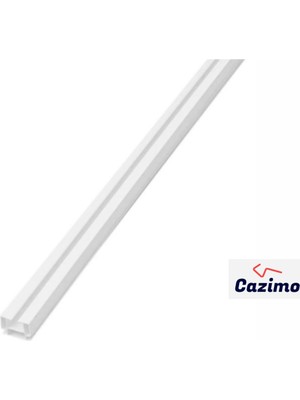 Cazimo Pvc Tekli Perde Rayı Korniş Sistemi Ölçü Seçenekli Tavan Kornişi