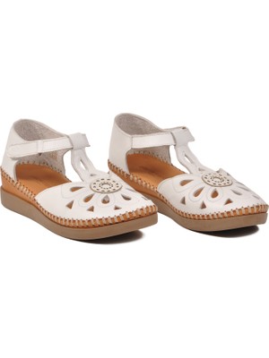 Pierre Cardin PC-54518 Z Beyaz Kadın Sandalet