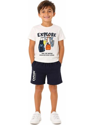 Queen Kids Erkek Çocuk 2'li Takım Ekru