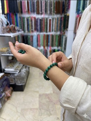 Rose Doğaltaş Malakit Taşı8 mm Bileklik