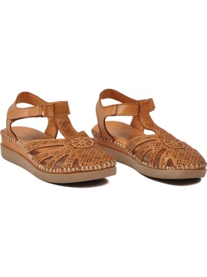 Pierre Cardin PC-54517 Z Taba Kadın Sandalet