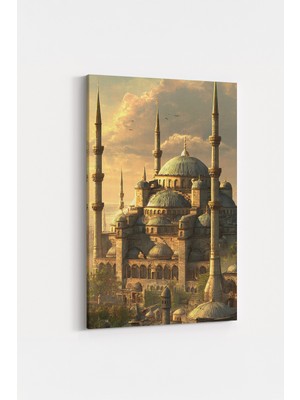 HonataDizayn Geleneksel Camii Tasarımlı Estetik Duvar Dekorasyonu Kanvas Tablo
