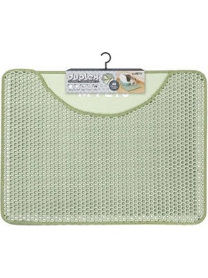 Bezos Duplex Elekli Kedi Kumu Paspası Yeşil 60X45 cm