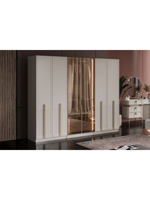 Doressa Soul 6 Kapılı Reflekte Camlı Gardırop