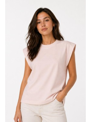 Hummel Remiendo S/s 912323-3333 Pudra Kadın T-Shirt