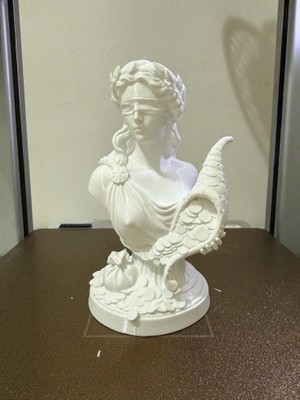 By Ektiren Mitolojik Adalet ve Bereket Tanrıçası Büstü - Dekoratif Heykel Biblo